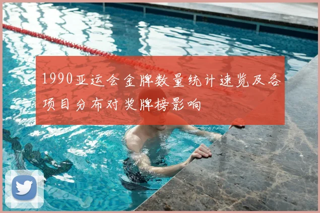 1990亚运会金牌数量统计速览及各项目分布对奖牌榜影响